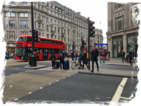 Intersection of Oxford Street, Regent Street