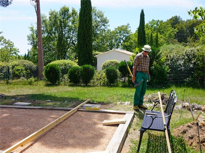 Pentanque Court Setup