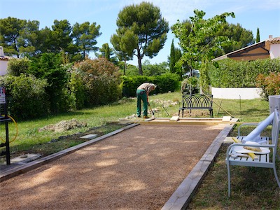 Pentanque Court Setup