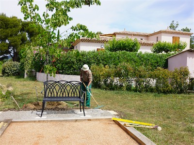 Pentanque Court Setup