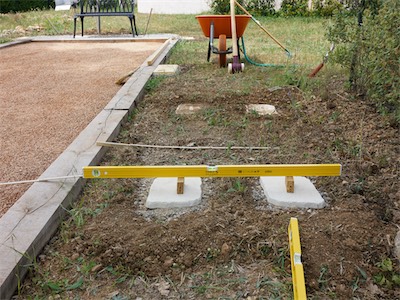 Pentanque Court Setup