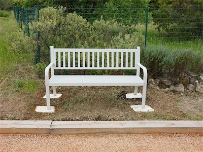 Pentanque Court Setup - Pier Import Bench