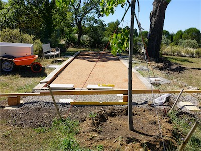 Pentanque Court Setup