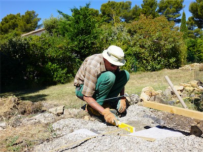 Foundation for the Wrought-Iron Pavilion