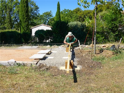 Foundation for the Wrought-Iron Pavilion