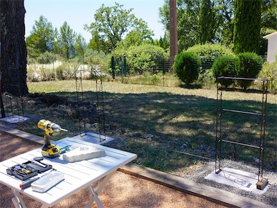 Construction of the Wrought-Iron Pavilion