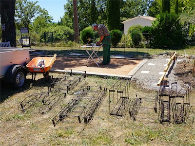 Construction of the Wrought-Iron Pavilion