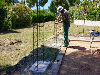 Construction of the Wrought-Iron Pavilion