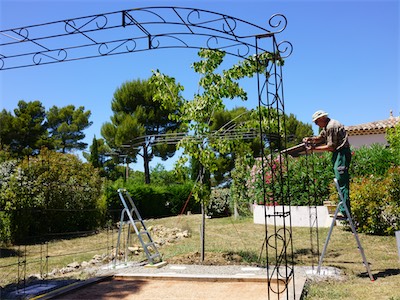 Construction of the Wrought-Iron Pavilion